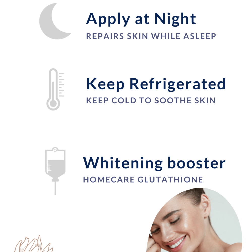 glutanex night serum application instructions