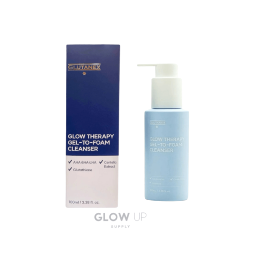 glutanex glow theray gel to foam cleanser